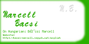 marcell bacsi business card